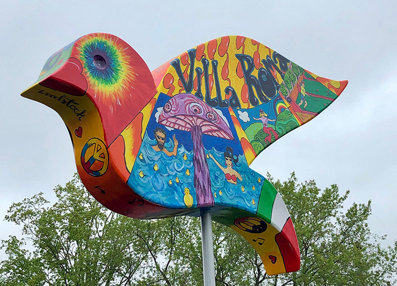 Contributed photo&nbsp;
This dove was unveiled at the Villa Roma Resort in Callicoon on May 13. Artists Anna Marie Pronto, Joel Peterson and Kaylan Cemelli created it.&nbsp;