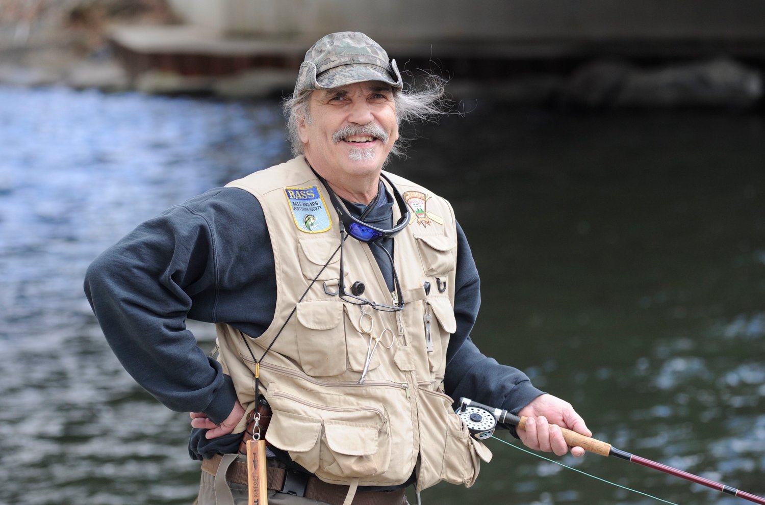 Robert Scherer of Roscoe, NY has fished Junction Pool for 35 years.