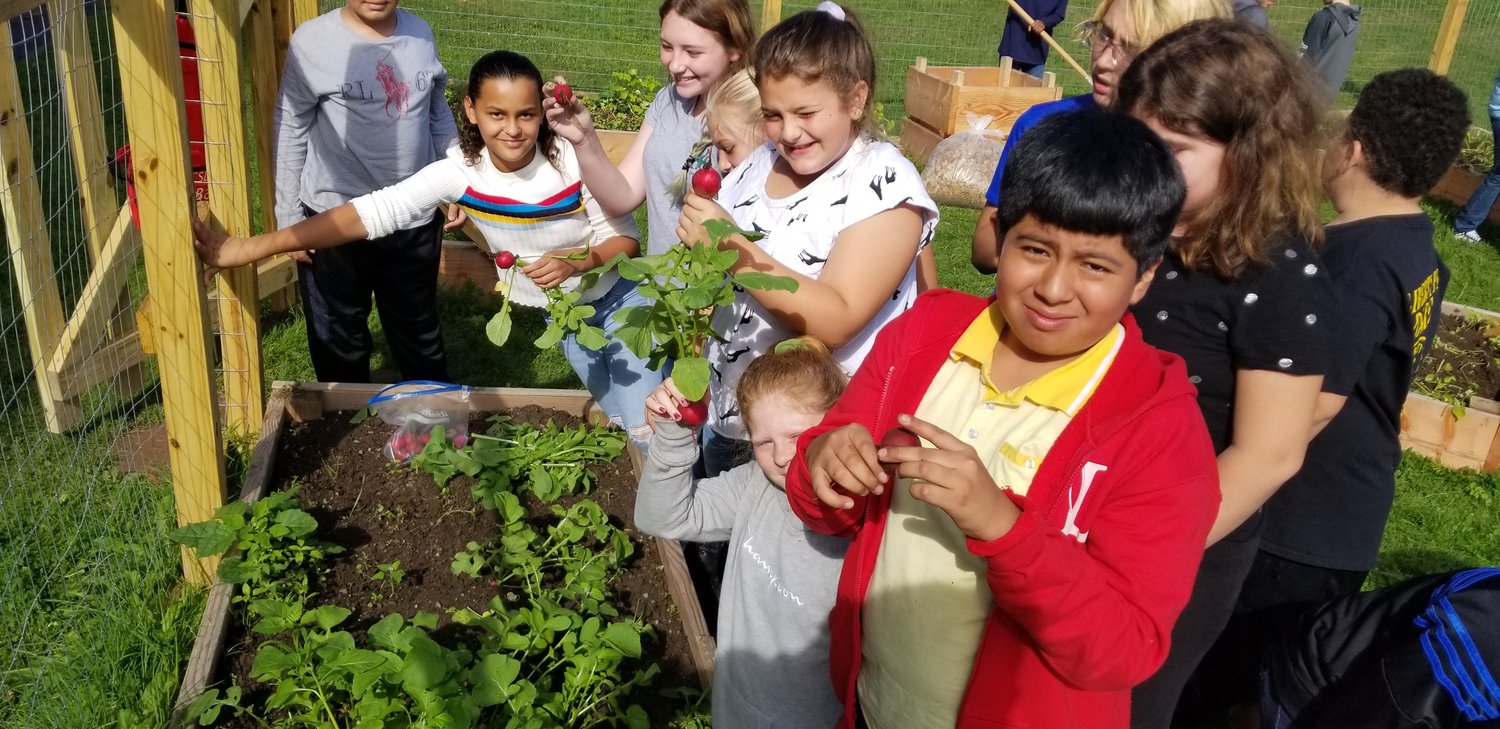 Liberty Central School students participate in the Catskill Edible Garden Project.