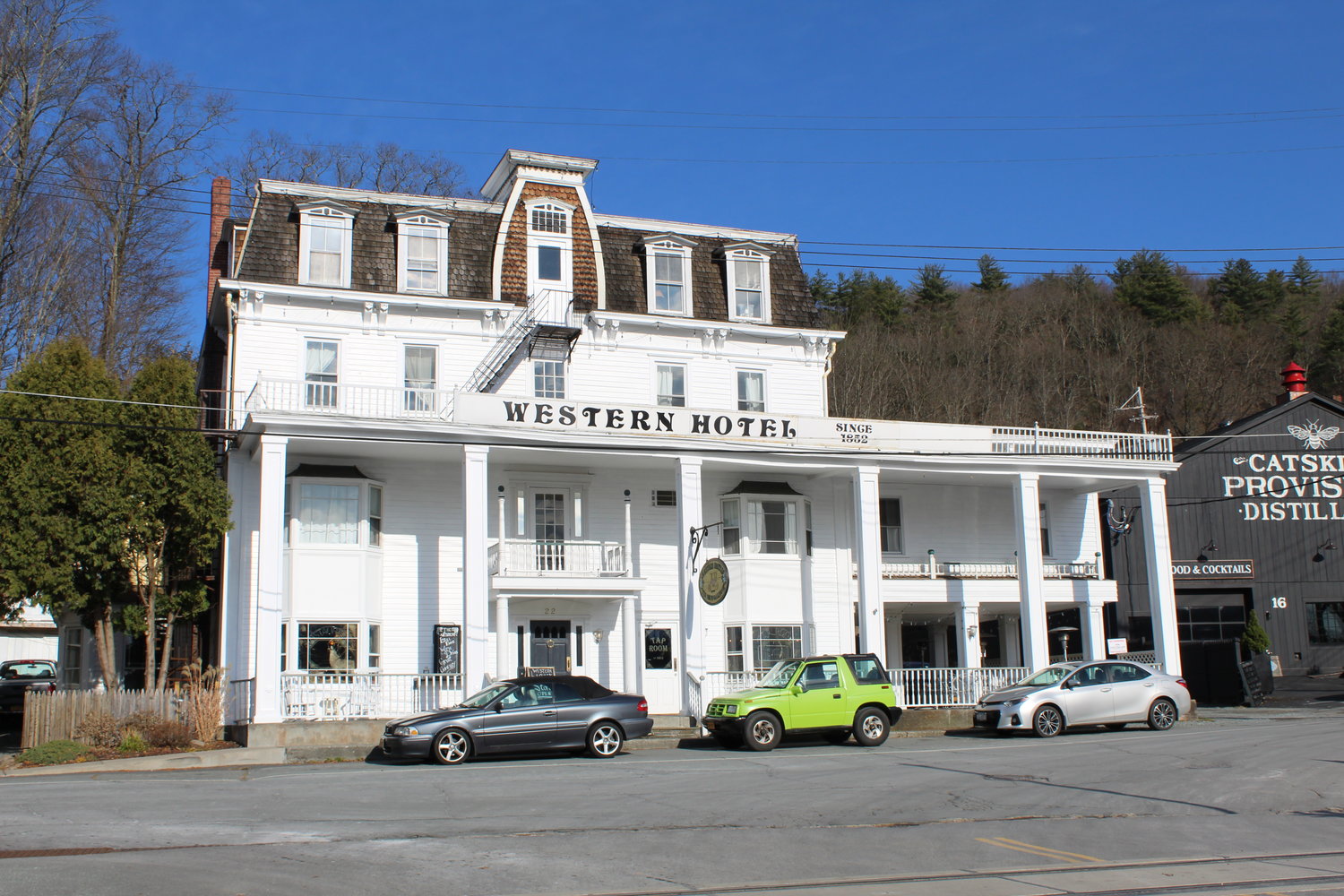 The Western Hotel has been a central point in town since 1852.