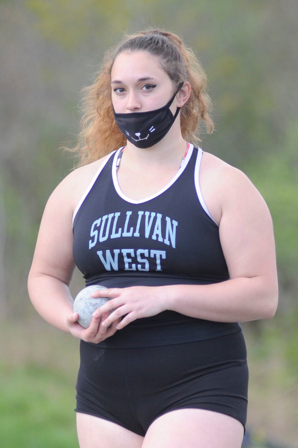 Kathryn Widmann was named the 2021 Most Valuable Player in track and field. She broke several personal and school records in shot and discus, along with harvesting Section IX gold.