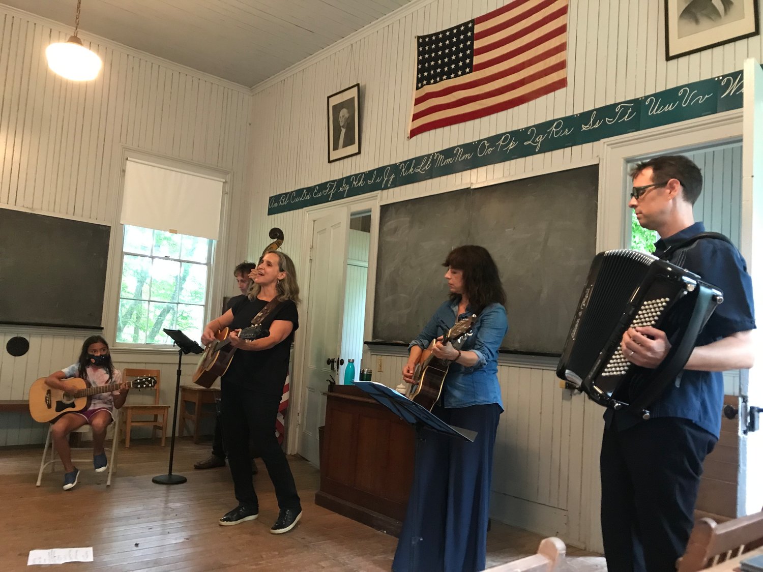 The Rock Valley Schoolhouse received a grant for its summer programming. Performers have been filling the desks at the former one-room school in recent years.