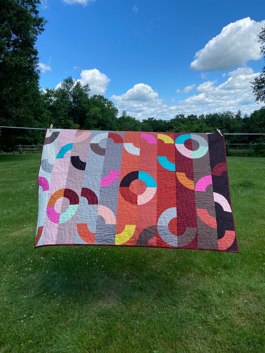 Laurie McFadden received a DVAA grant to hold a talk about her quilts in the context of the modern quilting movement.